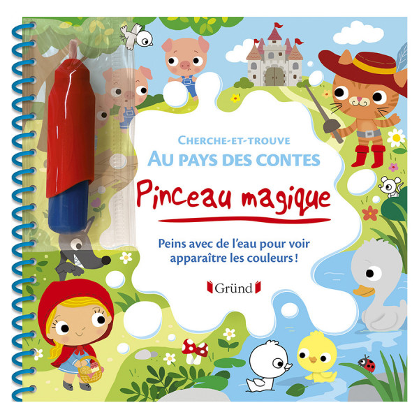 Livre de Coloriage Pinceau magique Cherche-et-trouve au pays des contes