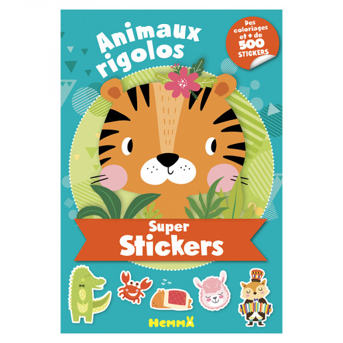 Album Super Stickers Animaux Rigolos + de 500 stickers