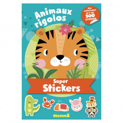 Album Super Stickers Animaux Rigolos + de 500 stickers