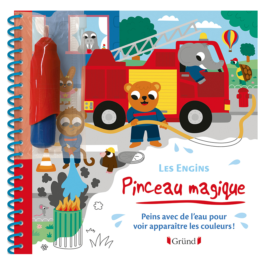 Livre Pinceau magique Bébés animaux - Gründ