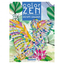 Livre de coloriage Color Zen scintillant : Nature sauvage