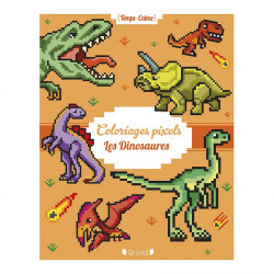 Album de Coloriages Pixel : Les Dinosaures