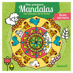 Album de coloriage Mes premiers mandalas : Les animaux de la ferme