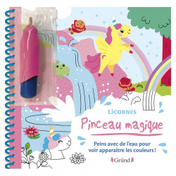 Livre de coloriage Pinceau magique : Licornes