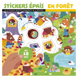 Pochette de Stickers épais : En forêt