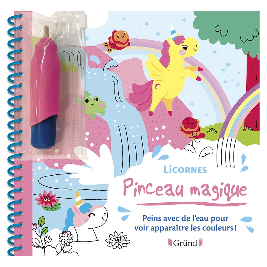 Livre de Coloriage Pinceau magique Animaux - Scrapmalin