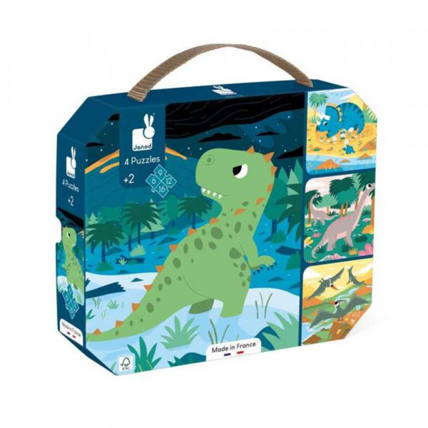 Puzzles Dinosaures x 4