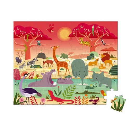 Puzzle La réserve animalière 54 pcs