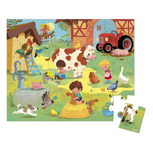 Puzzle Une journée à la ferme 24 pcs