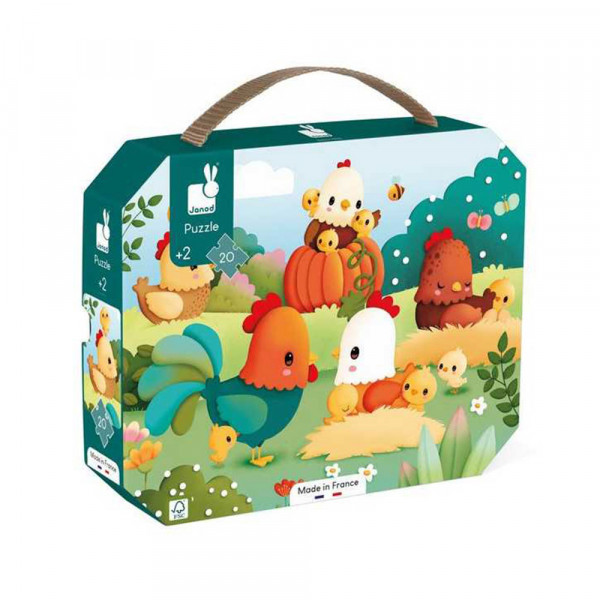 Puzzle Bienvenue à la basse-cour 20 pcs