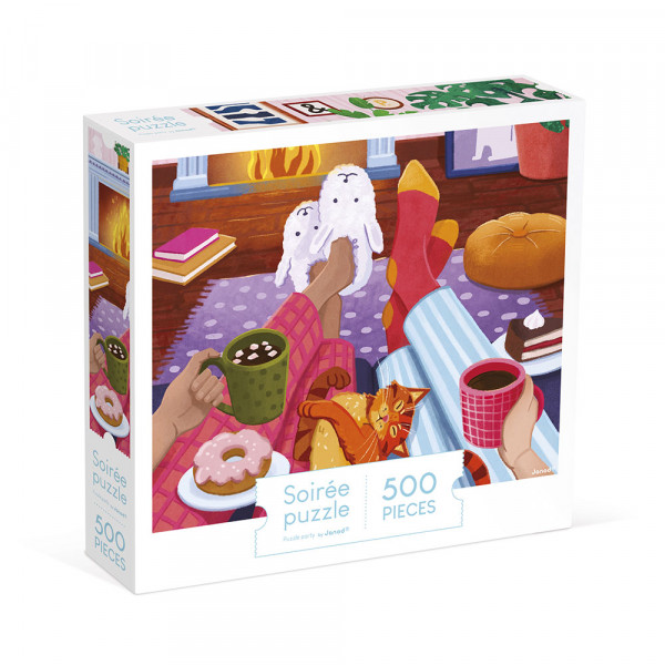 Puzzle Soirée au coin du feu 500 pcs