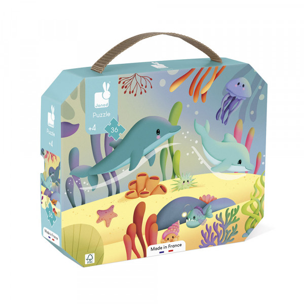 Puzzle Frise les animaux marins 36 pcs