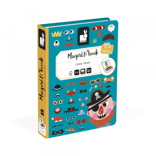 Jeu éducatif Magneti'Book Crazy faces garçon