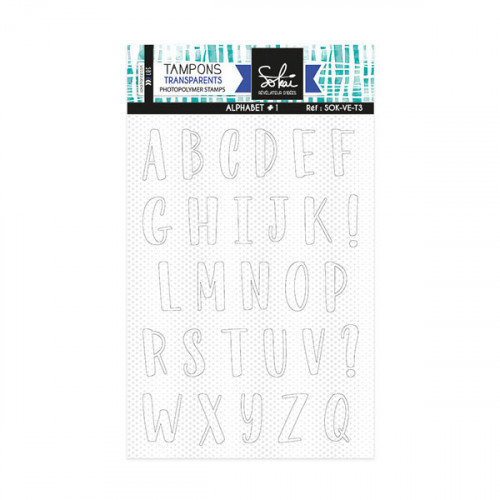 Tampons transparents Alphabet 28 pcs