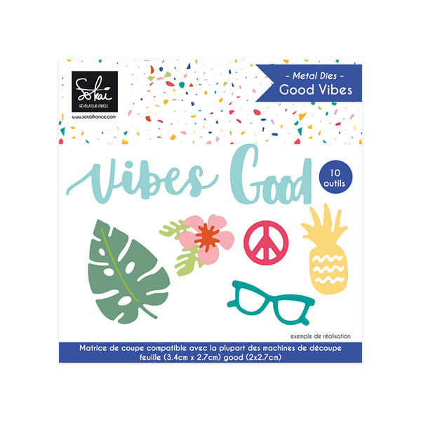 Dies set Good vibes 10 pcs