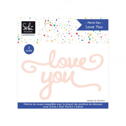 Dies set Love you 2 pcs