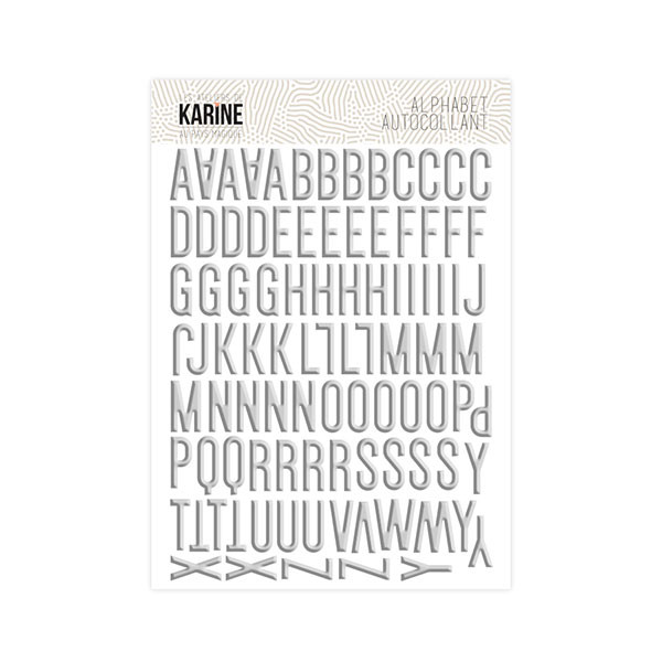 Au Pays Magique Alphabet argent