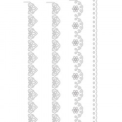 Matrice de découpe Bordures en dentelle 4 pcs