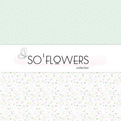 Papier imprimé 30.5 x 31.5 cm So' Flowers 2