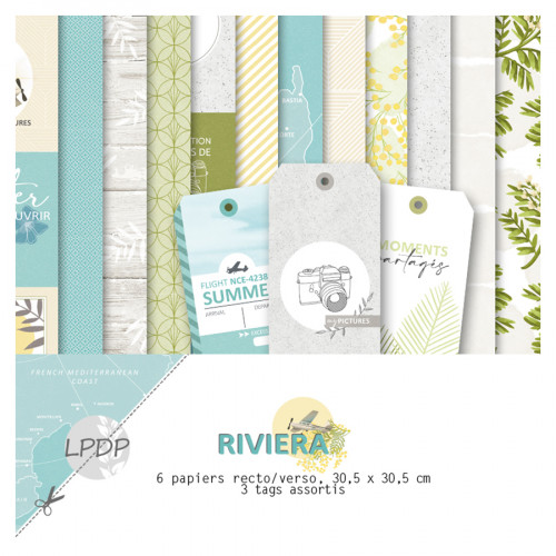 Kit de collection Riviera 30 x 30.5 cm 9 pcs