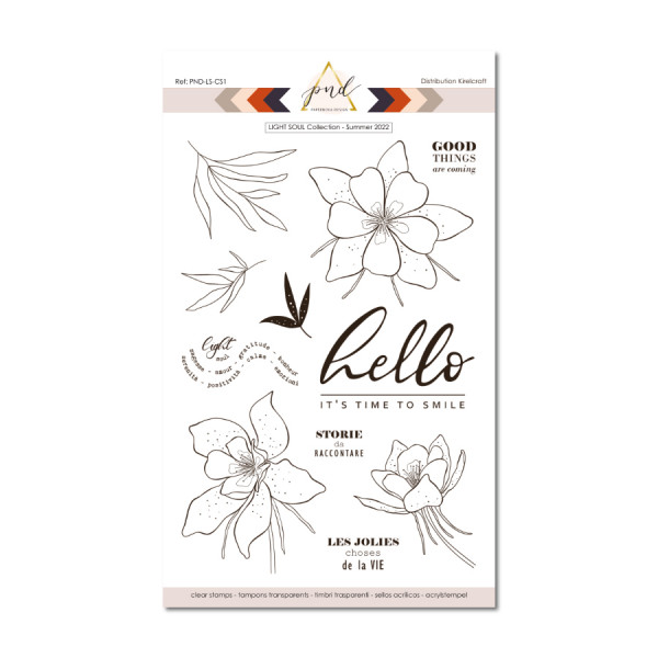 Tampon transparent Light Soul Hello 11 pcs