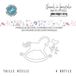 Dies set Cheval à bascule 4 pcs