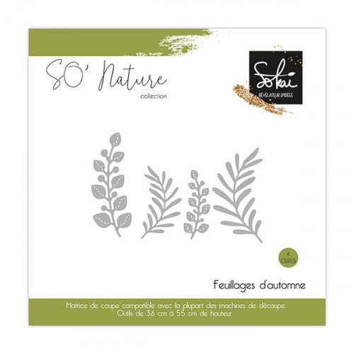 Dies set Feuillages d'automne 4 pcs