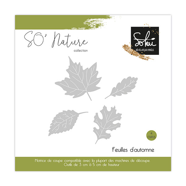 Dies set Feuilles d'automne 4 pcs