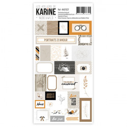 Nude and wild Stickers étiquette 10 x 20 cm