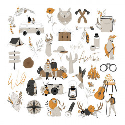 Nude and wild Die Cuts calque