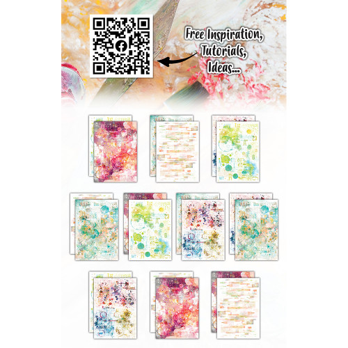 Papier imprimé 14,8 x 21 cm #4 Colourburst Melody