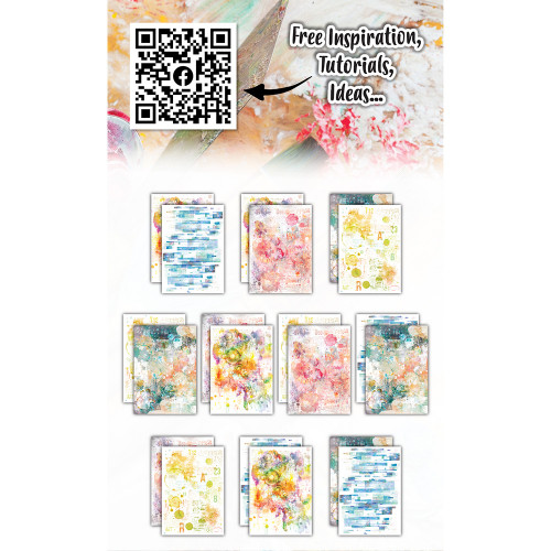 Papier imprimé 10,5 x 14,8 cm #5 Citrus Rainbow