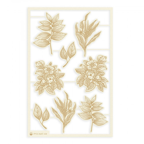 Naturalist Chipboard aggloméré fleurs 8 pcs