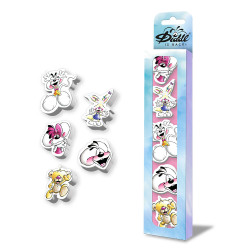 Set de 5 gommes fantaisie Diddl - Diddl et ses amis