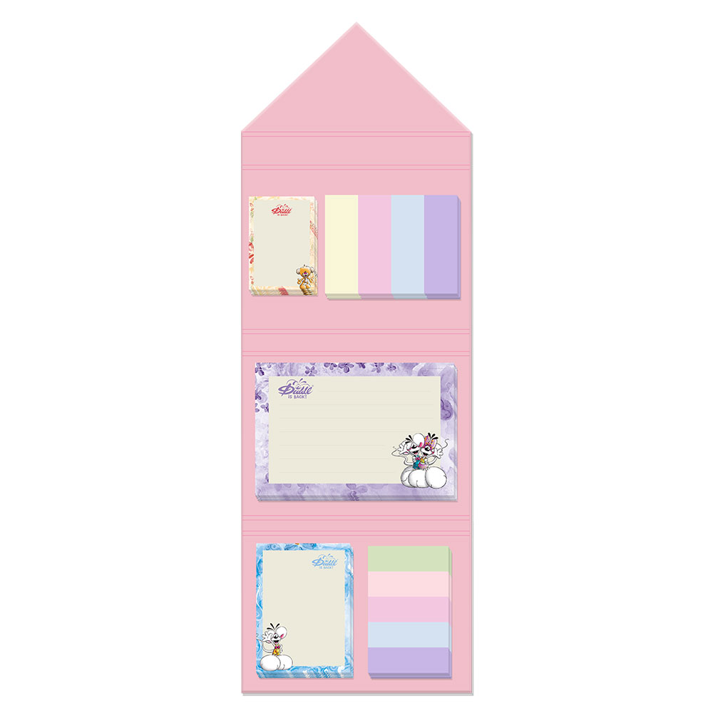 Set De Notes Autocollantes Diddl A5 - Enveloppe Aimantée Avec Blocs Post-it Illustrés - Collection Collector - Organisation Décorative