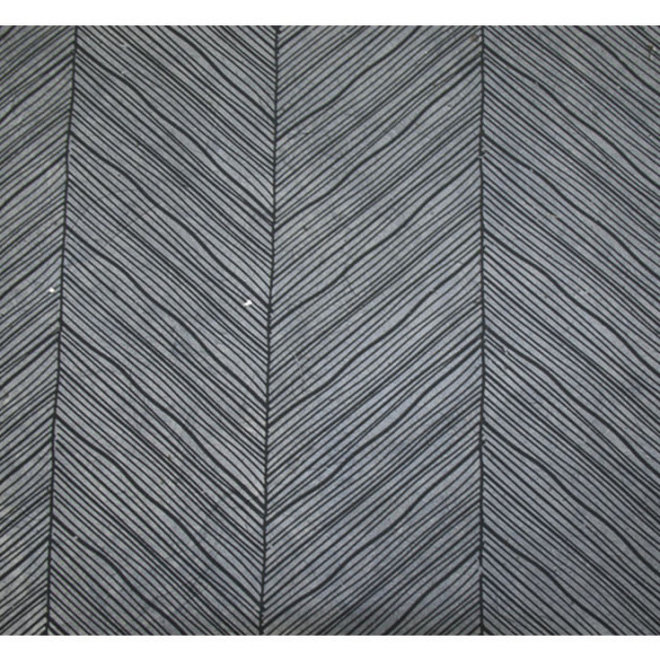 Papier Lokta 50 x 70 cm 150 g/m² Rayures contemporaines Noires sur Gris