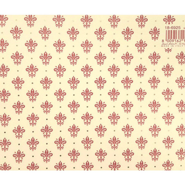 Papier Italien 50 x 70 cm 85 g/m² Lys Bordeaux Dorés