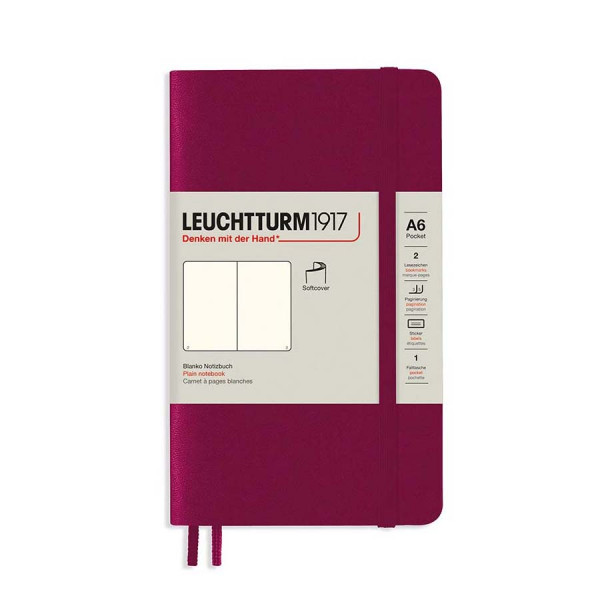 Carnet de notes Souple A6 9 x 15 cm Uni - Port Red