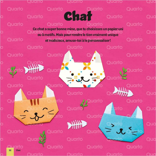 Origami kawaii : 10 pas-à-pas superfaciles ! - Éditions Vigot
