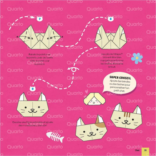 Origami kawaii : 10 pas-à-pas superfaciles ! - Éditions Vigot