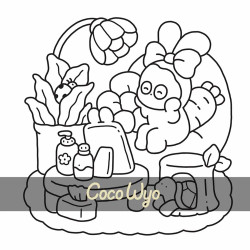 Coloriage Cosy colo Moments cosy entre amis - Dessain et Tolra