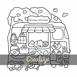 Coloriage Cosy colo Mon petit monde cosy - Dessain et Tolra