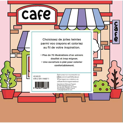 Petit livre à colorier Mini cozy - Marabout