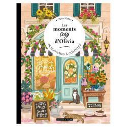 Les moments cosy d'Olivia 40 planches à colorier ou à peindre à l'aquarelle - Dessain et Tolra