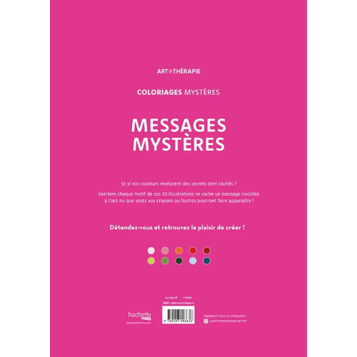 Coloriages mystères Messages mystères - Hachette