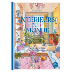 Livre de coloriage Intérieurs du monde - Hachette