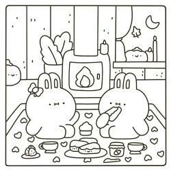 Petits bonheurs sucrés 40 adorables coloriages - 404 Editions