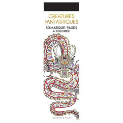 Marque-pages à colorier Créatures fantastiques - Dessain et Tolra