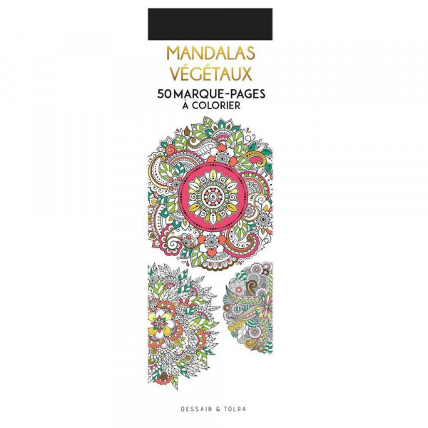 Marque-pages à colorier Mandalas végétaux - Dessain et Tolra