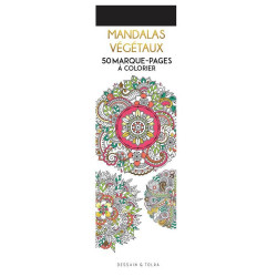 Marque-pages à colorier Mandalas végétaux - Dessain et Tolra